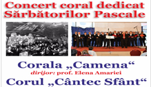 Concert coral „Camena“ și „Cântec Sfânt“, la Biblioteca Județeană Neamt
